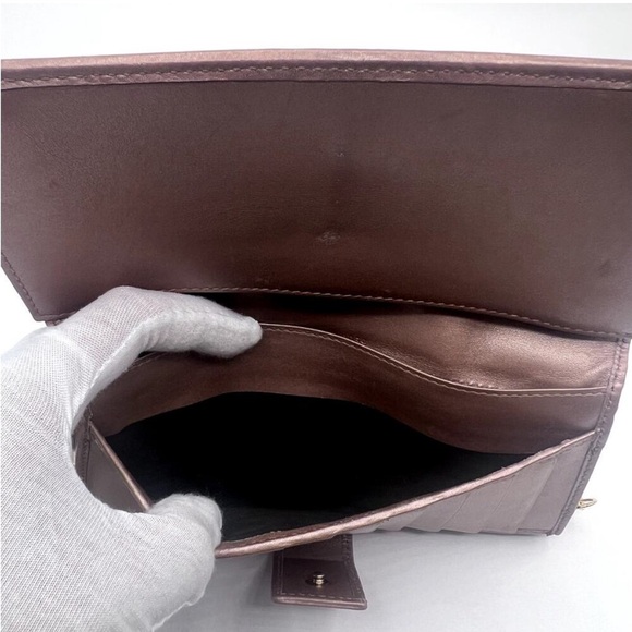 AUTHENTIC GUCCI GG MONOGRAM PINK LEATHER TRIM LOVELY HEARTS WALLET - Picture 7 of 11